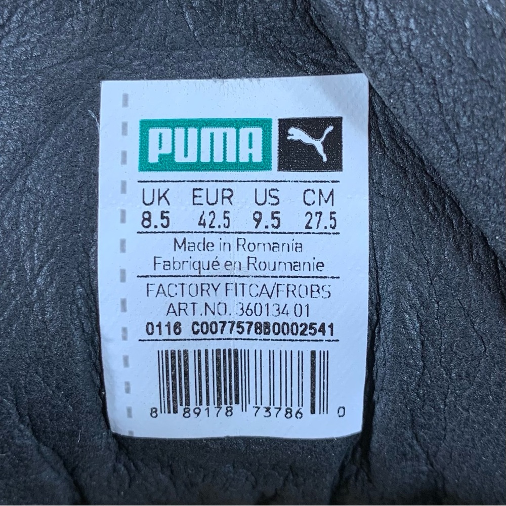 Puma States Mid x Alife Hi Top Sneakers 
# 360134-01
Men’s 9.5 
Black Suede - Picture 10 of 10